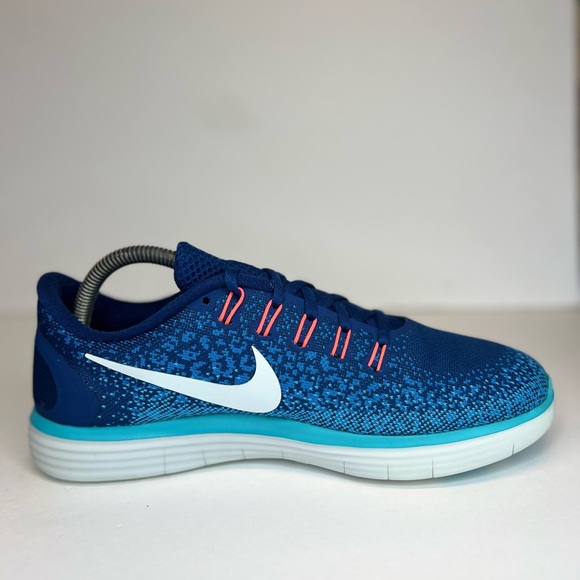 Nike Free RN Distance Womens Size 9M Coastal Blue/White 827116-401 Superb Clean - Picture 6 of 16